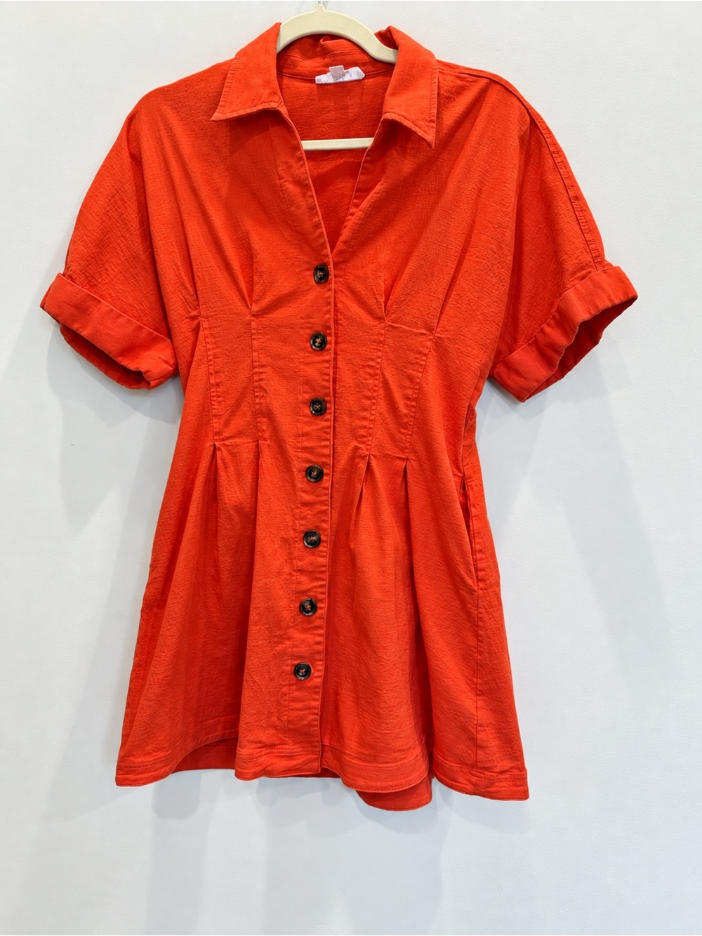 THML Button Front Mini Dress